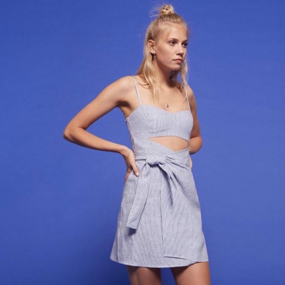 Reformation Playa Dress in Seashore Stripe